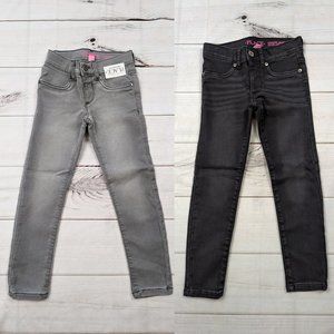 2 Pack- The Children’s Place Girls Basic Super Skinny Jeans Gray/ Black Size: 5